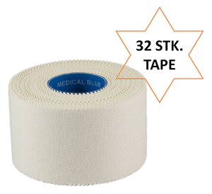 Medical Blue sportstape - SportDoc coach tape - Hvid sports tape 32 stk. (17,- kr./stk.)